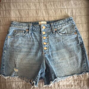 Universal Thread Button Fly Light Blue Jean Shorts Size 4